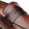 Mezlan Avenue Rubber Sole Penny Loafer Cognac/Rust