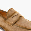 Mezlan Caro Suede Penny Loafer Taupe