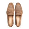 Mezlan Caro Suede Penny Loafer Taupe
