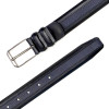 Mezlan Leather and Deerskin Belt Blue