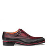 Mezlan Artesano Two-Toned Monk Strap Black/Burgundy