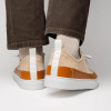Zelli Lando Sueded Calfskin Sneaker Taupe