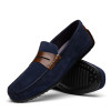 Zelli MONZA SUEDED ITALIAN CALFSKIN DRIVER NAVY / CHESTNUT