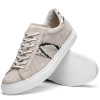 Zelli Olympias Genuine Python and Italian Sueded Goatskin Grey