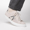 Zelli Olympias Genuine Python and Italian Sueded Goatskin Grey