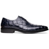 Toscana Big and Tall Zucco Calzoleria Men's Nile Crocodile Lace-Up Blue