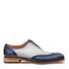Mezlan Almagro Two-Tone Oxford Navy/Pearl Grey