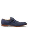 Mezlan Ayllon Woven Suede Monk Strap Blue