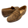 Sherman Brothers Preston Washed Calfskin Penny Loafer Briar