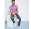 Johnston & Murphy XC4® Performance Print Polos + Cool Degree™ Pink Toucan