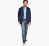 Johnston & Murphy XC Flex Knit Blazer Navy