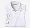 Johnston & Murphy Vintage Slub V-Neck Polo White