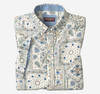 Johnston & Murphy Linen-Blend Short-Sleeve Print Shirt White/Multi Bandana