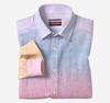 Johnston & Murphy Washed Linen-Blend Shirt Blue/Pink Ombré