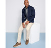 Johnston & Murphy Solid Full-Zip Knit Jacket Navy