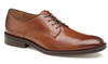 Johnston & Murphy Men's Plain Toe Italian Calfskin Meade Tan Clearance Only