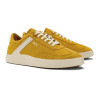 Olukai Women's Hā‘upu Full-Grain Leather Sneakers Mustard/Off White