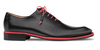 Mezlan Men's Patina Calfskin Derby Black w/ Red Detailing Clearance Only