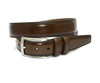 Torino Hand Stained Italian Kipskin Belt Brown