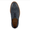 Johnston & Murphy Men's Calder Wingtip Navy Waxed Suede