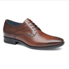 Johnston & Murphy Men's Gibbons Plain Toe Mahogany Full Grain
