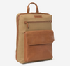 Johnston & Murphy Rhodes Commuter Backpack Camel Antique Cotton/Tan Full Grain
