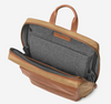 Johnston & Murphy Rhodes Commuter Backpack Camel Antique Cotton/Tan Full Grain