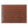 Johnston & Murphy Hudson Basketweave Weekender Case Brown