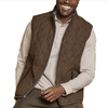 Johnston & Murphy Men's Upton Reversible Vest Light Brown/Brown Plaid