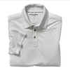 Johnston & Murphy Men's Vintage Slub Polo Light Grey