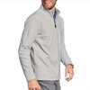 Johnston & Murphy Men's Reversible Solid Quarter-Zip White/Storm