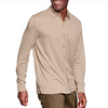 Johnston & Murphy Men's Vintage Birdseye Button-Front Knit Tan