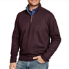 Johnston & Murphy Men's Icon Reversible Quarter-Zip Burgundy/Blue