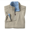 Johnston & Murphy Men's Icon Reversible Quarter-Zip Light Blue/Taupe