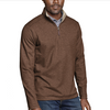 Johnston & Murphy Men's Icon Reversible Quarter-Zip Rust/Oatmeal