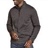 Johnston & Murphy Men's Marled Quarter-Zip Navy/Brown