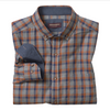 Johnston & Murphy Men's Heathered Woven Shirts Gray