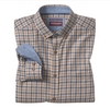 Johnston & Murphy Men's Heathered Shirt Brown/Navy