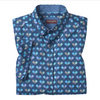 Johnston & Murphy Men's Printed Short-Sleeve Shirt Navy Multi