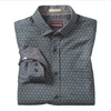 Johnston & Murphy Men's Printed Cotton Shirt Brown Atrium