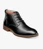 Florsheim Lodge  Plain Toe Chukka Boot Black Crazy Horse