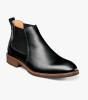 Florsheim Lodge  Plain Toe Gore Boot Black Crazy Horse