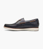 Florsheim Tropics Elastic Lace Moc Toe Boat Shoe Navy 