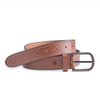 Johnston & Murphy Men's Double Contrast Stitched Belt Tan