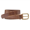 Johnston & Murphy Men's Weathered Raw Edge Belt Natural