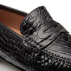 Mezlan Armano Crocodile Moccasin Black