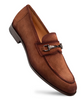 Mezlan Bracco Suede Ornament Loafer Tan