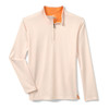 Johnston & Murphy Men's Game Day Goal Post Print Quarter-Zip Brt Orange