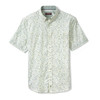 Johnston & Murphy Printed Short-Sleeve Shirt White/Sage Tee Time 
