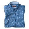 Johnston & Murphy Logan Printed Short-Sleeve Shirt Navy Flight Paths 